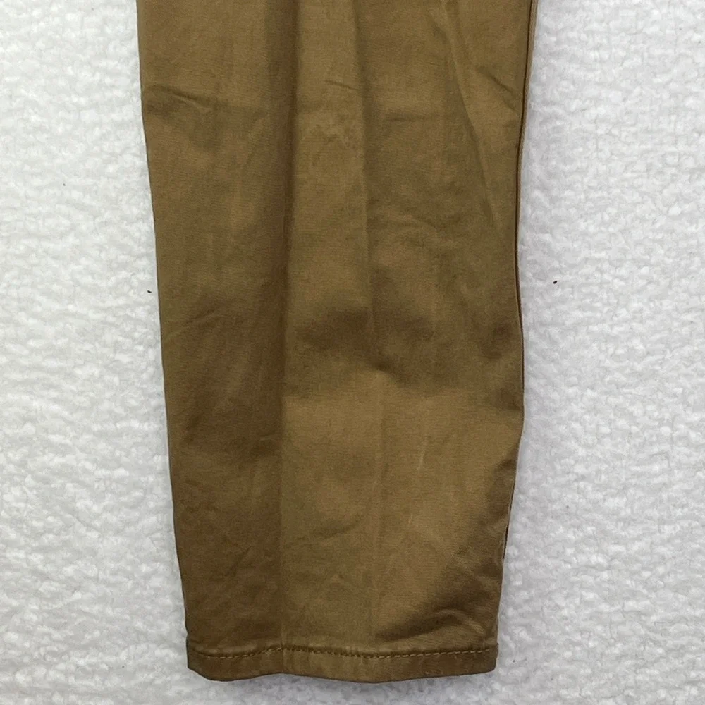 Levis 502 Regular Taper Pants Mens 36x29 Brown Chino Trousers 5 Pocket Stretch